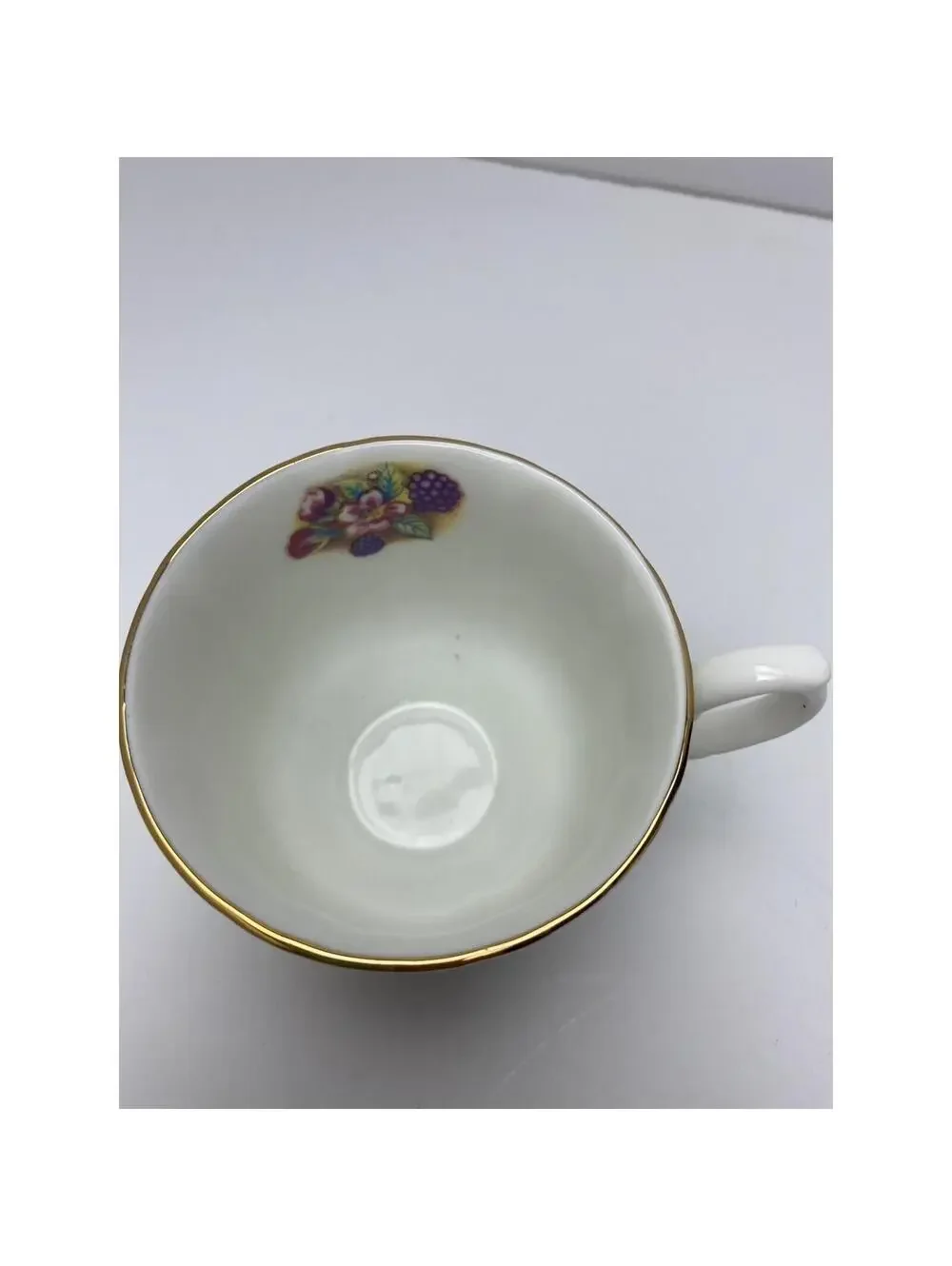Gold Rim Tea Cup Vintage Fine China Collectible Elegant Tea Party Cup